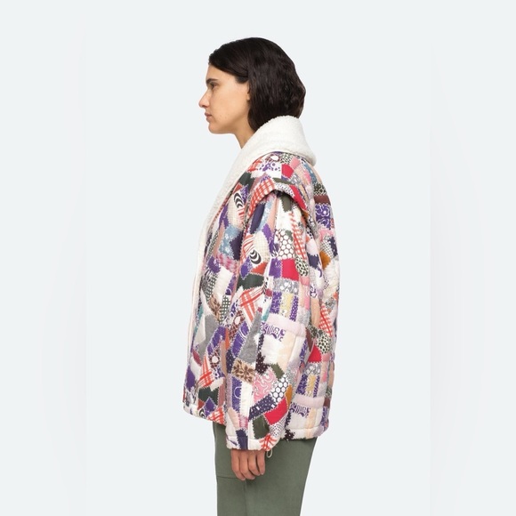 NWT $625 Sea Harlow Patchwork Puffer Jacket - Picture 8 of 16